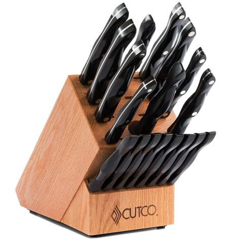 4 Inch Double-D Serrated Edge Blades with 5 Inch Classic Brown Handles. . Costco cutco knives